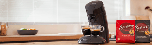 senseo coffee machine banner